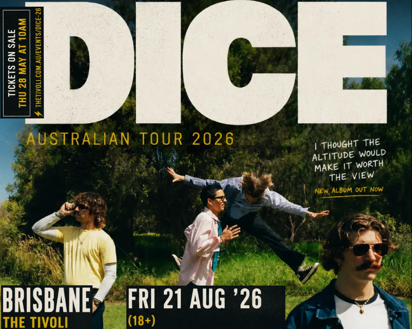 ⚡ ANNOUNCEMENT: DICE Live at The Tivoli